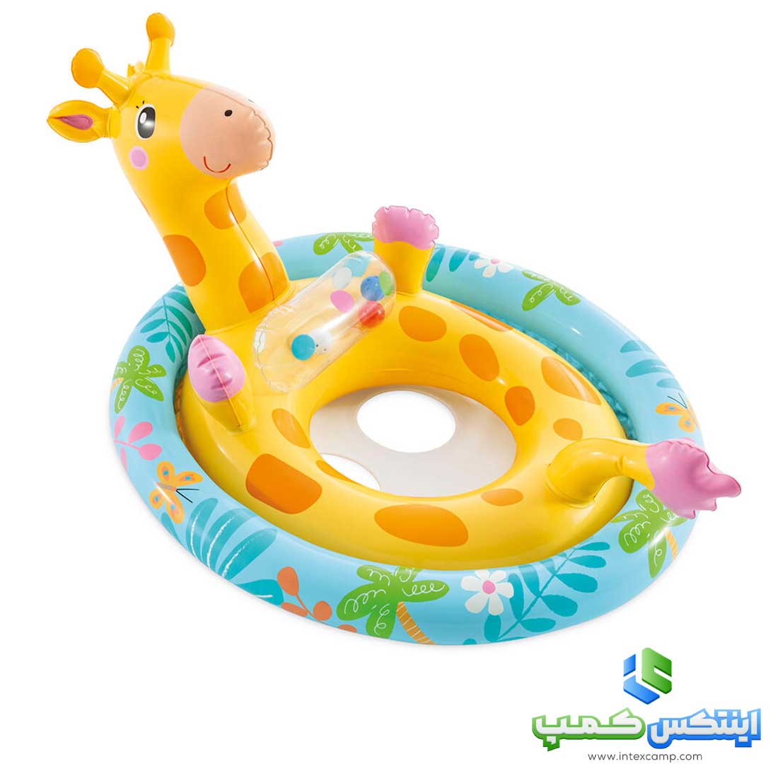 حلقه شورتی بادی 3-4 سال طرح زرافه کد 59570