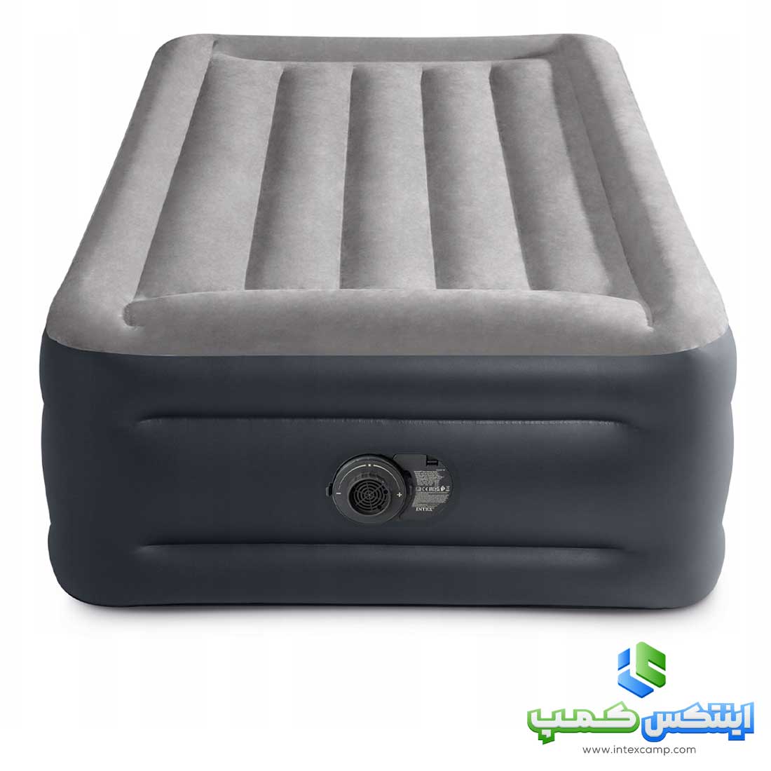 تخت بادی یکنفره بالش دار با پمپ برقی کد 64132