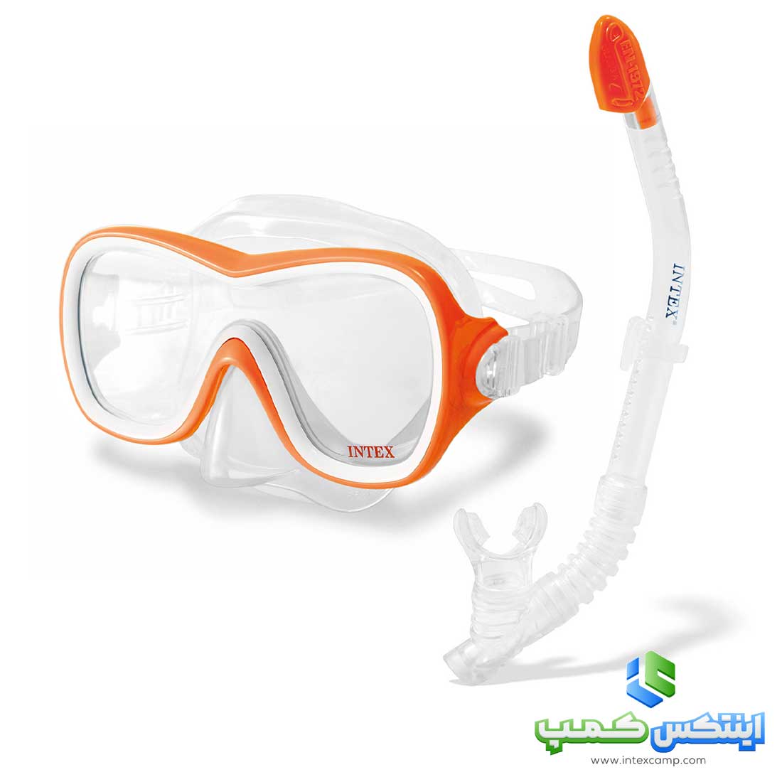 ماسک اسنورکل غواصی تمام لنز 8+ سال اینتکس کد 55647
