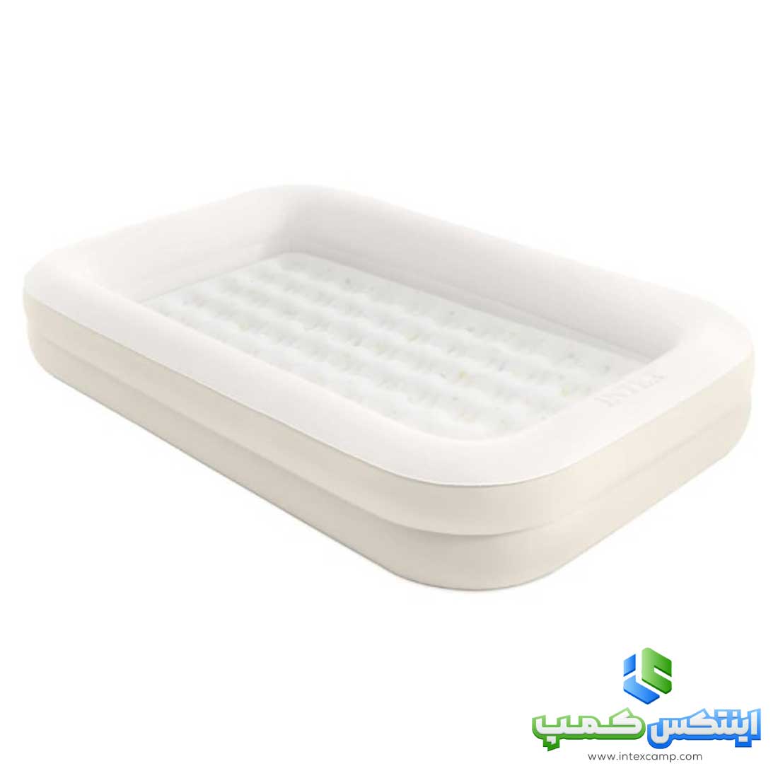 تخت بادی مسافرتی فریم دار کودک اینتکس با پمپ و تشک کد 66811