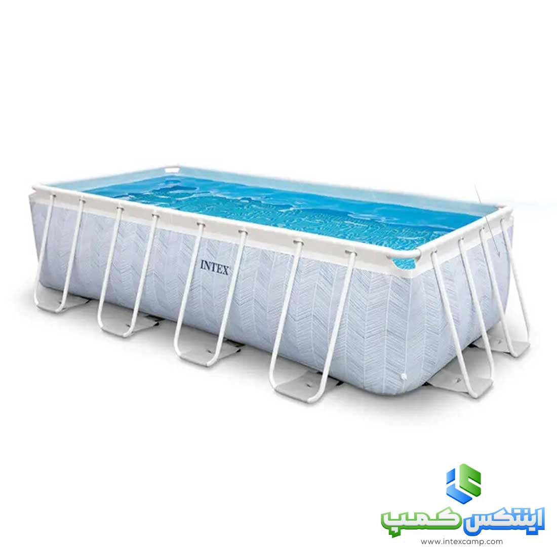استخر فریمی پیش ساخته 4 متری اینتکس طرح حصیری کد 26780