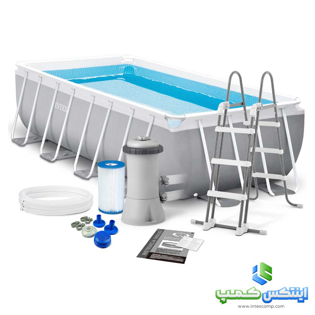 استخر پیش ساخته فریمی 4 متری با ارتفاع 100 اینتکس کد 26788